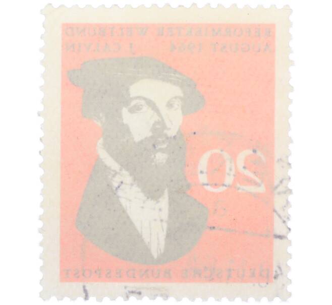 Почтовая марка 20 пфеннигов 1964 года Западная Германия (ФРГ) «Жан Кальвин» (Артикул: T11-38614) — Фото №2