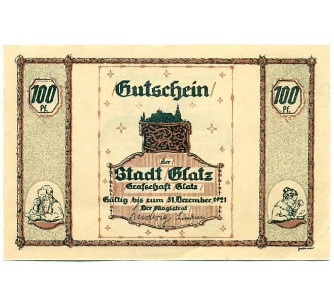 Банкнота 100 пфеннигов 1921 года Германия — Глатц (Нотгельд) (Артикул: K10-12747) — Фото №1