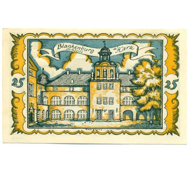 Банкнота 25 пфеннигов 1921 года Германия — Брауншвейг (Нотгельд) (Артикул: K10-12775) — Фото №2