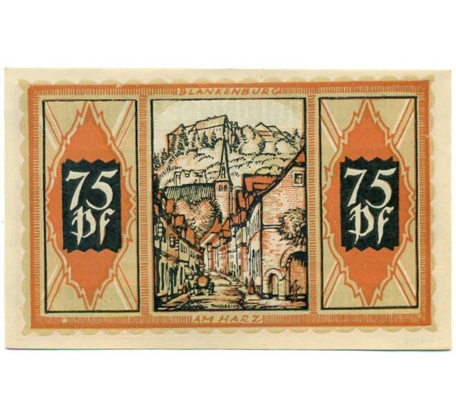 Банкнота 75 пфеннигов 1921 года Германия — Брауншвейг (Нотгельд) (Артикул: K10-12779) — Фото №2