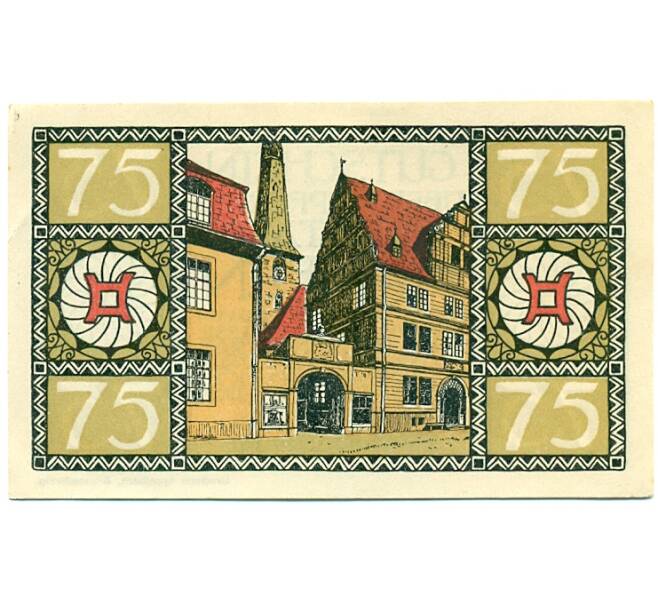 Банкнота 75 пфеннигов 1921 года Германия — Хамельн (Нотгельд) (Артикул: K10-12790) — Фото №2