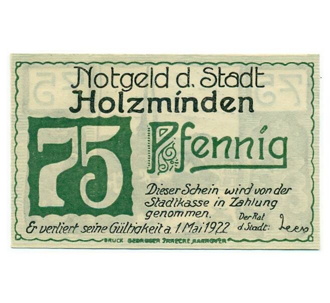Банкнота 75 пфеннигов 1922 года Германия — Хольцминден (Нотгельд) (Артикул: K10-12797) — Фото №1