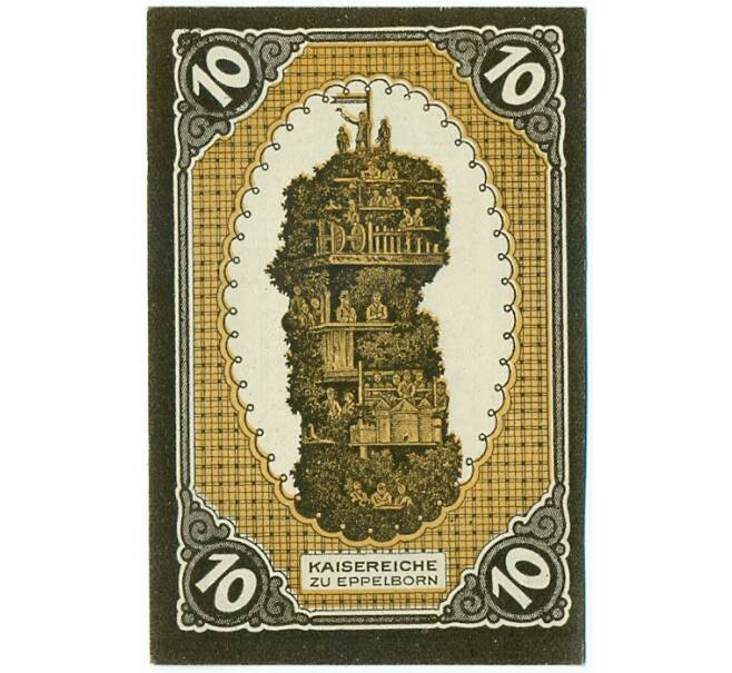 Банкнота 10 пфеннигов 1921 года Германия — Эппельборн-Дирминген (Нотгельд) (Артикул: K10-12816) — Фото №2