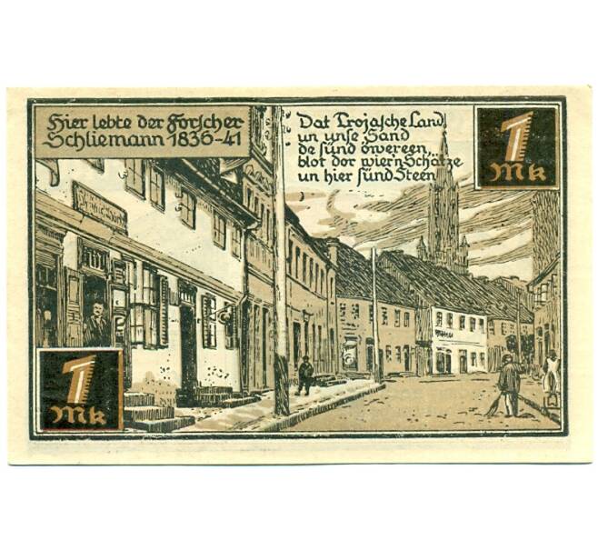 Банкнота 1 марка 1921 года Германия — Фюрстенберг (Нотгельд) (Артикул: K10-12817) — Фото №2