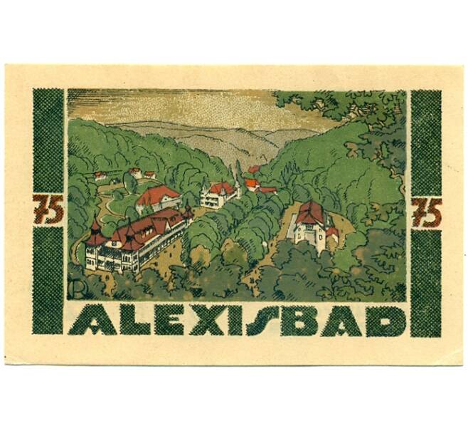 Банкнота 75 пфеннигов 1921 года Германия — Гарцгероде (Нотгельд) (Артикул: K10-12821) — Фото №1