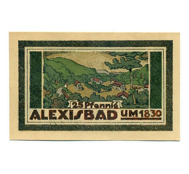 Банкнота 25 пфеннигов 1921 года Германия — Гарцгероде (Нотгельд) (Артикул: K10-12822) — Фото №1