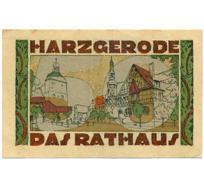 Банкнота 50 пфеннигов 1921 года Германия — Гарцгероде (Нотгельд) (Артикул: K10-12824) — Фото №1