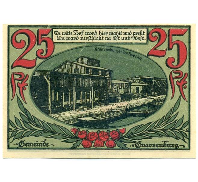 Банкнота 25 пфеннигов 1921 года Германия — Гнарренбург (Нотгельд) (Артикул: K10-12841) — Фото №1