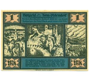 1 марка 1921 года Германия — Гессиш-Ольдендорф (Нотгельд) — Фото №2