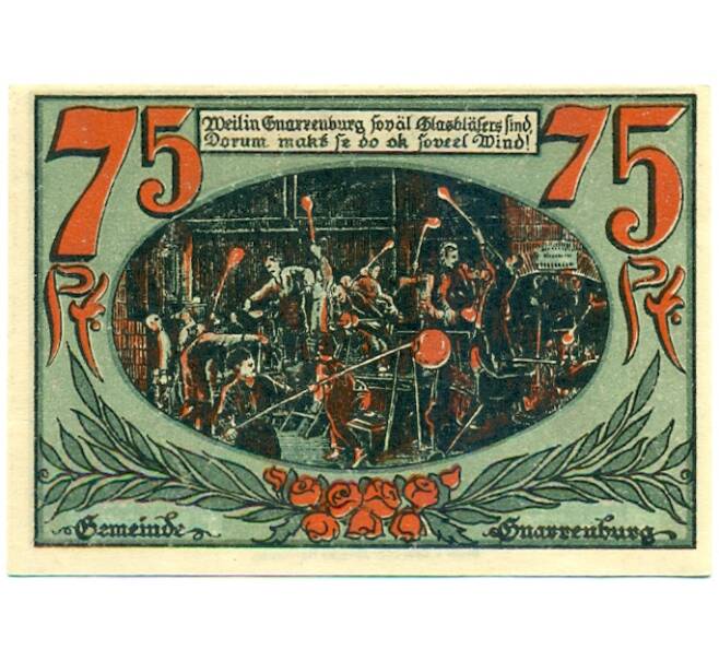 Банкнота 75 пфеннигов 1921 года Германия — Гнарренбург (Нотгельд) (Артикул: K10-12851) — Фото №1