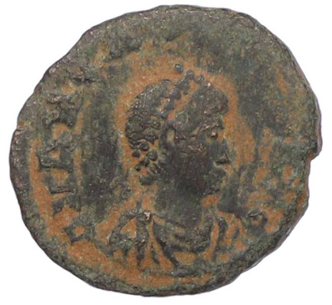 Монета AE4 383-392 года Римская Империя — Феодосий I Великий (Артикул: M2-92117) — Фото №1