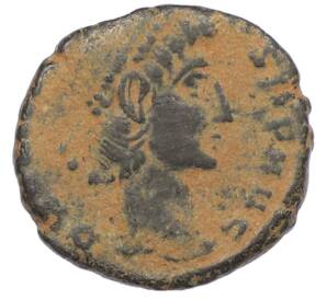 AE4 347-348 года Римская Империя — Констанций II (Клятва) — Фото №1