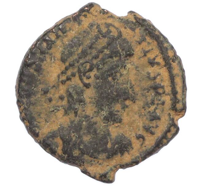 Монета AE4 351-361 года Римская Империя — Констанций II (Павший всадник) (Артикул: M2-92127) — Фото №1