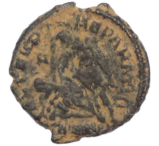 Монета AE4 351-361 года Римская Империя — Констанций II (Павший всадник) (Артикул: M2-92127) — Фото №2