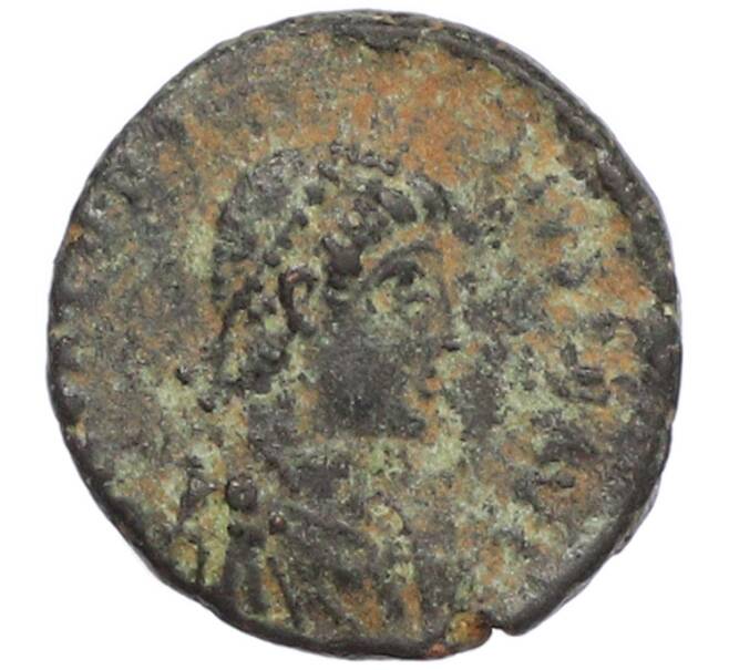 Монета AE4 388-393 года Римская Империя — Феодосий I Великий (Артикул: M2-92129) — Фото №1