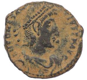 AE3 351-361 года Римская Империя — Констанций II (Павший всадник) — Фото №1