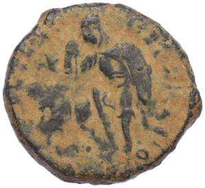 AE3 351-361 года Римская Империя — Констанций II (Павший всадник) — Фото №2