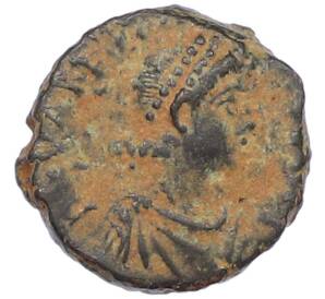 AE4 378-383 года Римская Империя — Валентиниан II (Клятва) — Фото №1