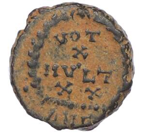 AE4 378-383 года Римская Империя — Валентиниан II (Клятва) — Фото №2