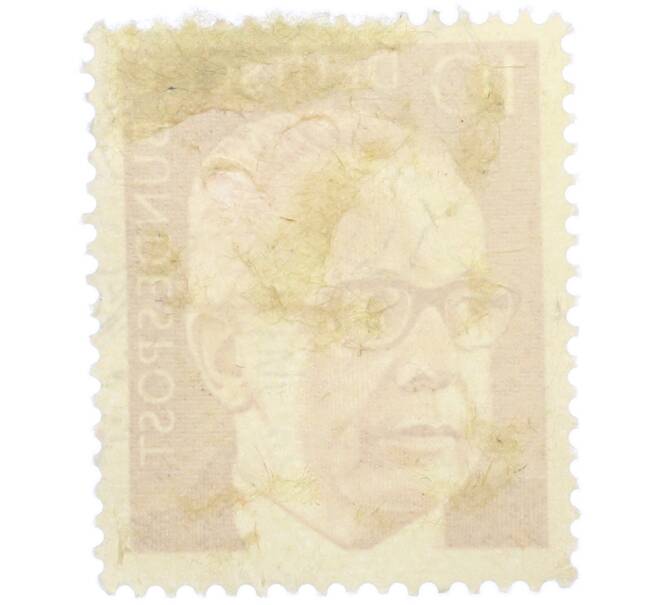 Почтовая марка 10 пфеннигов 1971 года Западная Германия (ФРГ) «Президент Густав Хайнеман» (Артикул: T11-39071) — Фото №2