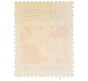 Почтовая марка 1 кордоба 1983 года Никарагуа «Плюмерия красная» — Фото №2