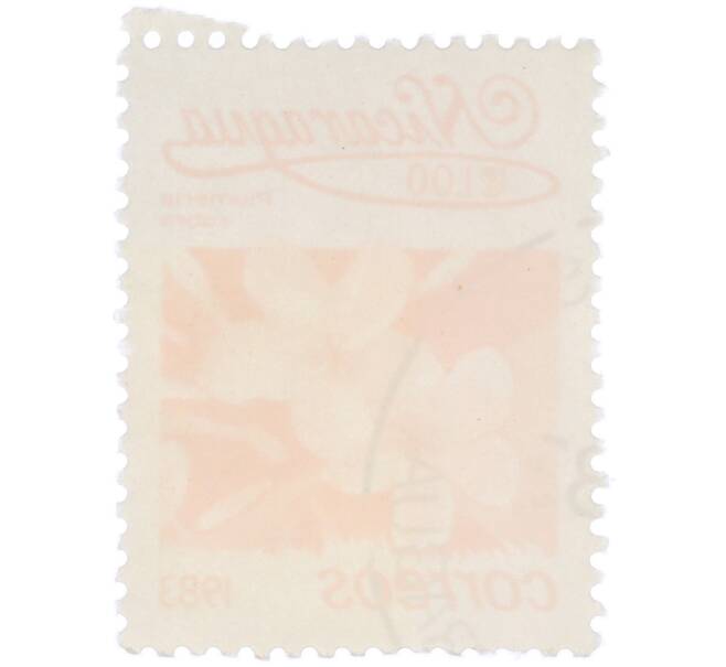 Почтовая марка 1 кордоба 1983 года Никарагуа «Плюмерия красная» (Артикул: T11-39101) — Фото №2