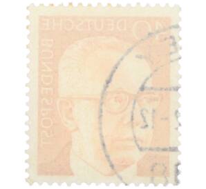 Почтовая марка 40 пфеннигов 1971 года Западная Германия (ФРГ) «Президент Густав Хайнеман» — Фото №2