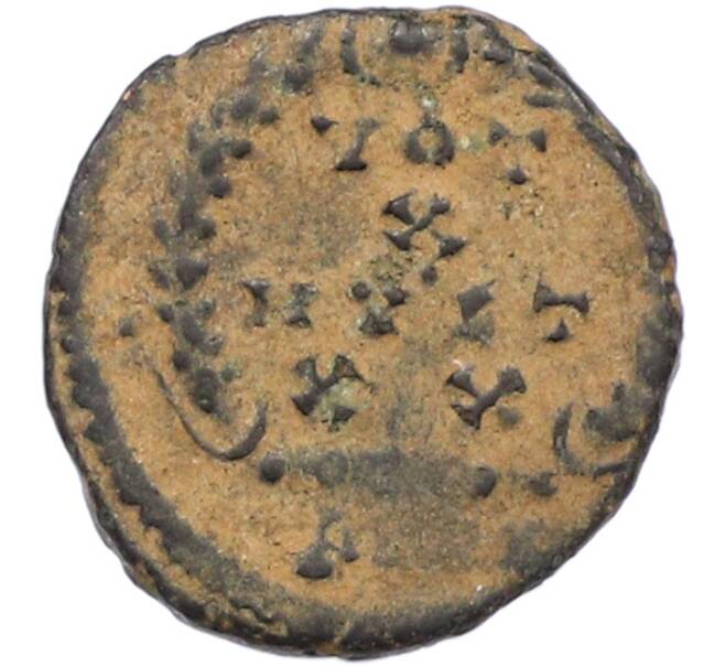 Монета AE4 378-383 года Римская Империя — Феодосий I Великий (Клятва) (Артикул: M2-92174) — Фото №2