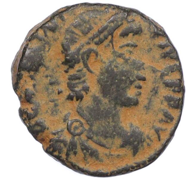 Монета AE4 351-361 года Римская Империя — Констанций II (Павший всадник) (Артикул: M2-92181) — Фото №1
