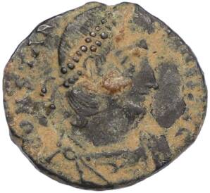 AE4 337-340 года Римская Империя — Констанций II — Фото №1