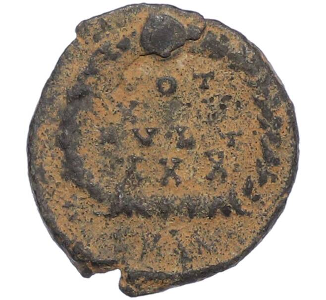 Монета AE4 383-388 года Римская Империя — Флавий Аркадий (Клятва) (Артикул: M2-92196) — Фото №2