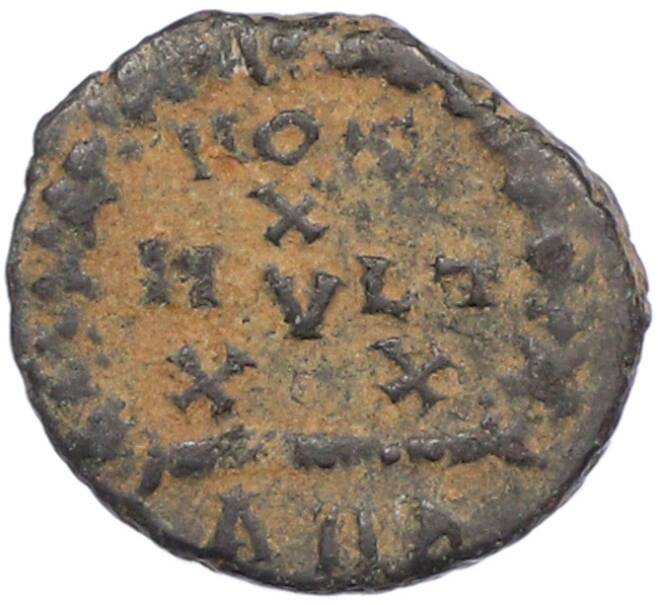 Монета AE4 383-388 года Римская Империя — Флавий Аркадий (Клятва) (Артикул: M2-92203) — Фото №2