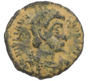 AE4 355-361 года Римская Империя — Констанций II (Павший всадник) — Фото №1