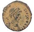 Монета AE4 379-388 года Римская Империя — Феодосий I Великий (Клятва) (Артикул: M2-92207) — Фото №1