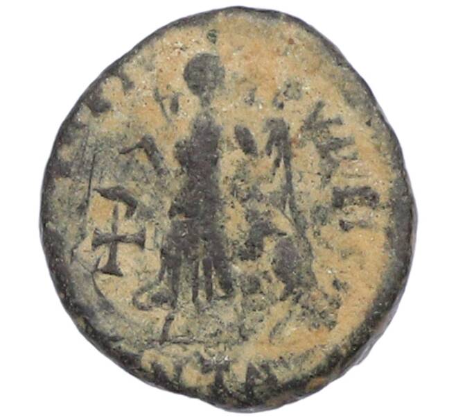 Монета AE4 383-392 года Римская Империя — Валентиниан II (Артикул: M2-92212) — Фото №2
