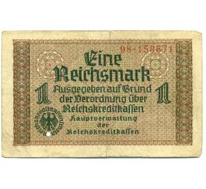 1 рейхсмарка 1939 года Германия (Для оккупированных территорий) — Фото №1