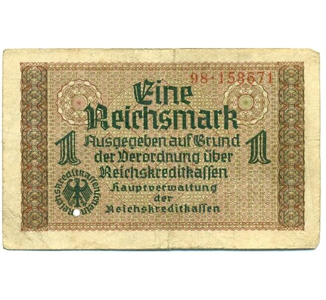 Банкнота 1 рейхсмарка 1939 года Германия (Для оккупированных территорий) (Артикул: K10-12953) — Фото №1