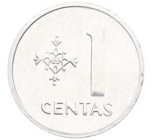 1 цент 1991 года Литва — Фото №1
