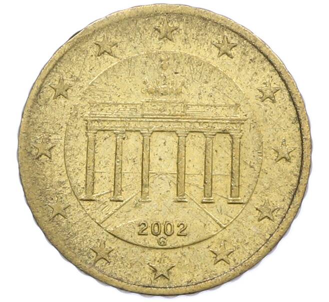 Монета 10 евроцентов 2002 года G Германия (Артикул: T11-39318) — Фото №1