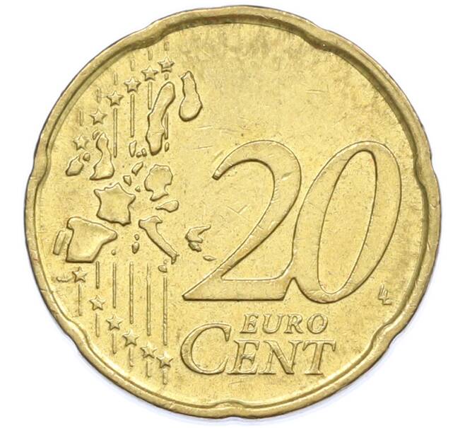 Монета 20 евроцентов 2002 года Италия (Артикул: T11-39332) — Фото №2