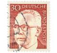 Почтовая марка 30 пфеннигов 1971 года Западная Германия (ФРГ) «Президент Густав Хайнеман» (Артикул: T11-39353) — Фото №1