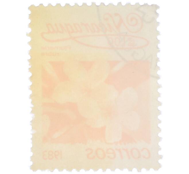 Почтовая марка 1 кордоба 1983 года Никарагуа «Плюмерия красная» (Артикул: T11-39362) — Фото №2