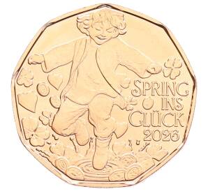 5 евро 2026 года Австрия «Прыжок в счастье» — Фото №1