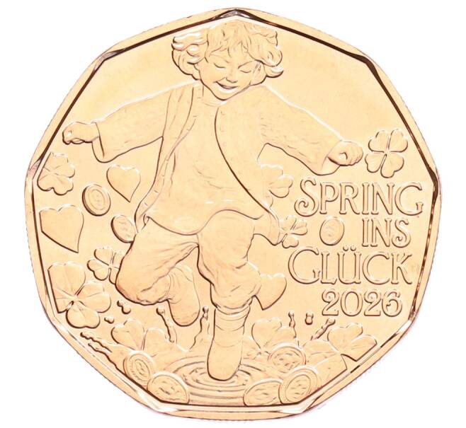 Монета 5 евро 2026 года Австрия «Прыжок в счастье» (Артикул: M2-92219) — Фото №1