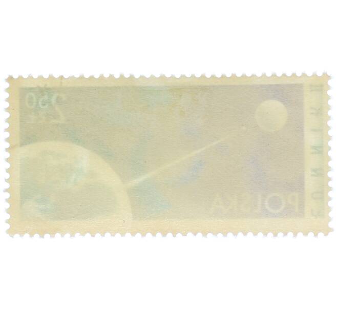 Почтовая марка 2.5 злотых 1961 года Польша «Луна-2» (Артикул: P2-1159) — Фото №2
