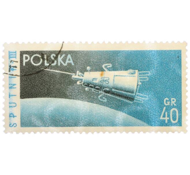 Почтовая марка 40 грошей 1959 года Польша «Спутник-3» (Артикул: P2-1160) — Фото №1