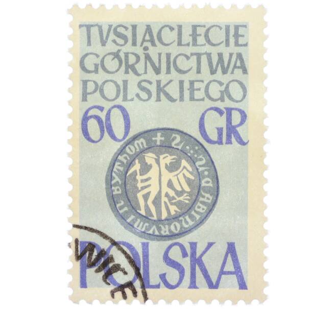 Почтовая марка 60 грошей 1960 года Польша «1000-летие польского горного дела» (Артикул: P2-1162) — Фото №1
