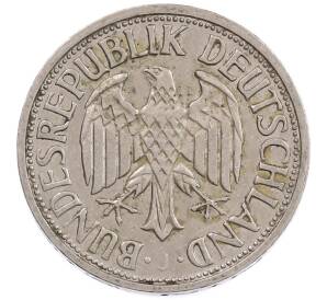 1 марка 1960 года J Западная Германия (ФРГ) — Фото №2