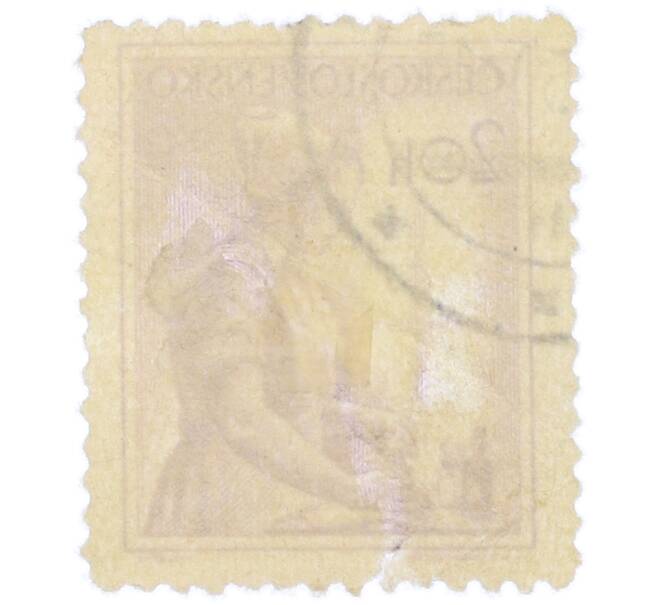 Почтовая марка 20 геллеров 1954 года Чехословакия «Профессии — Медсестра» (Артикул: P2-1201) — Фото №2