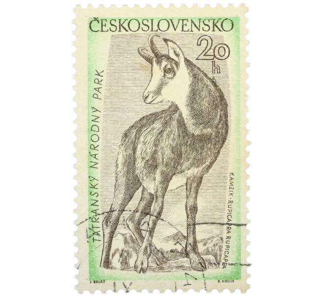 Почтовая марка 20 геллеров 1957 года Чехословакия «Флора и фауна Татранского национального парка — Серна» (Артикул: P2-1205) — Фото №1
